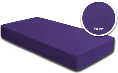 Produktbild von Spannbettlaken Babybett Kinder lila violett 60x120 cm - 70x140 cm Baumwolle