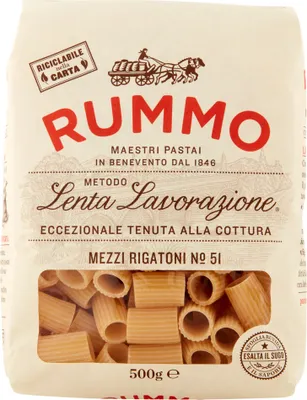 Produktbild von 12x Rummo Pasta Mezzi Rigatoni N.51 Nudeln 500g
