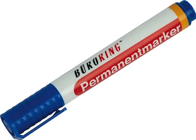 Produktbild von Büroring Permanentmarker, blau, Keilspitze 1-4mm