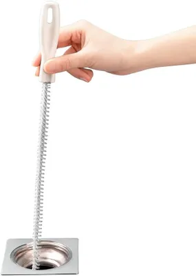 Produktbild von Reinigungsbürste für Abflussrohre in Bad und Küche, flexibel aus Nylon