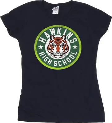 Produktbild von Netflix - "Stranger Things Hawkins" T-Shirt für Damen BI40210 (M) (Marineblau)