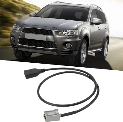 Immagine prodotto di Cavo adattatore USB-AUX per auto 39114TF000, compatibile con MP3, MP4, WMA, ricambio per MITSUBISHI ASX dal 2009