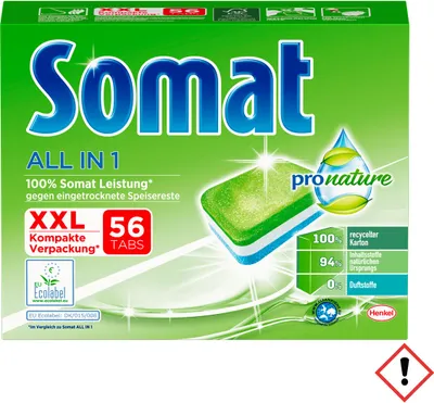 Produktbild von Somat Tabs All in 1 Pro Nature 56er
