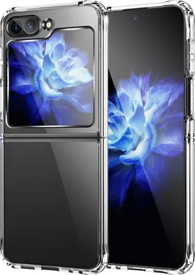 Image de Coque König Design compatible avec le Samsung Galaxy Z Flip5 5G, en plastique souple, transparente