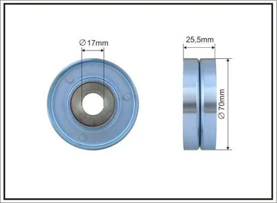 Produktbild von CAFFARO 255-00 Spannrolle Keilrippenriemen 70mm für BMW 3 Limousine (E46) 5 Limousine (E39) 3 Touring (E46) 5 Touring (E39) 7 (E38)