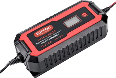 Obrázek produktu pro EXTOL PREMIUM Nabíječka baterií, autonabíječka řízená mikroprocesorem, 12V/6V, 4A 8897302