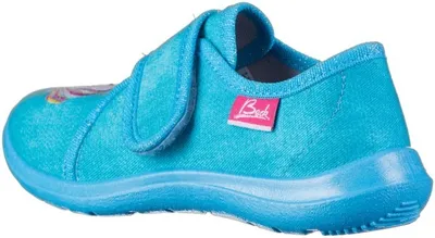 Obrázek produktu pro Dívčí bačkůrky Beck unicorn tyrkysové v modré barvě, velikost 29
