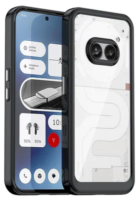Image de Coque de téléphone portable pour Nothing Phone 2a / Plus - Coque de protection hybride en TPU et acrylique - Noir
