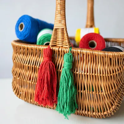 Immagine prodotto di Creative Deco Cotone per Uncinetto 1 Gomitolo 200m Rosso | Filo Cotone 3mm | Fettuccia per Borse a Uncinetto, Decorazione Casa Fai da Te