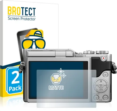 Produktbild von 2x BROTECT Schutzfolie für Panasonic Lumix DC-GX800 Displayschutz Displayschutzfolie Folie Matt Entspiegelungsfolie