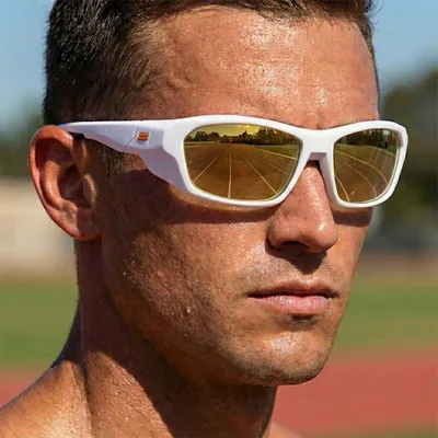 Obrázek produktu pro VeyRey Sportovní sluneční brýle Borned bílá obruba zlatá skla Univerzální