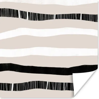Produktbild von MuchoWow® Poster Linie - Pastell - Minimalismus - Muster 100x100 cm - Babyzimmer
