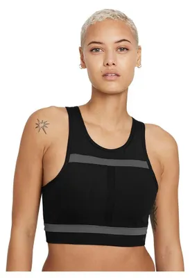 Produktbild von Nike DD1101 W NK DF SWSH LL RUNDVSN BRA Sports bra women's black/iron grey/iron
