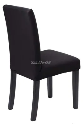 Obrázok produktu pre 6 kusov elastických poťahov, čierna farba, 92 % polyester/8 % Elastan
