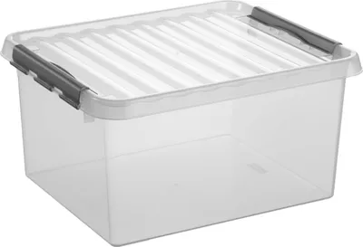 Produktbild von sunware Q-line Aufbewahrungsbox 36,0 l transparent 50,0 x 40,0 x 25,5 cm