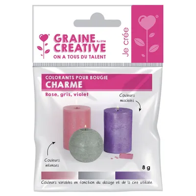 Image de 3 colorants solides pour bougies - Charme