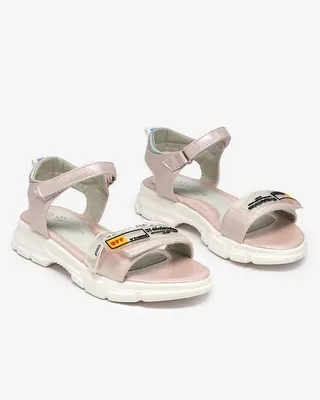 Produktbild von Hellrosa glänzende Sandalen für Mädchen Lorij - Footwear, Größe 31