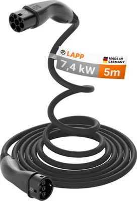 Zdjęcie produktu dla Kabel do ładowania LAPP HELIX comfort typ 2 do 7,4 kW 5 m czarny