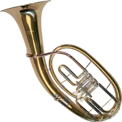 Produktbild von Karl Glaser Bb Tenor Horn 3 Ventile Goldmessing Mundrohr mit Koffer