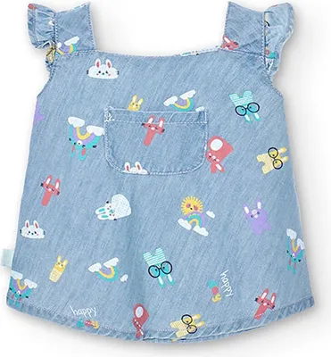 Produktbild von Boboli 118033 Kleid Mehrfarbig 18 Months Mädchen Mehrfarbig 18 Months