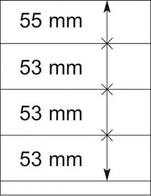 Produktbild von Lindner 802412P T-Blanko-Blätter - 10er-Packung
