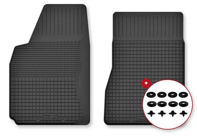 Immagine prodotto di Tappetini anteriori gomma vasca per Renault Megane III 2008-2015 con clip