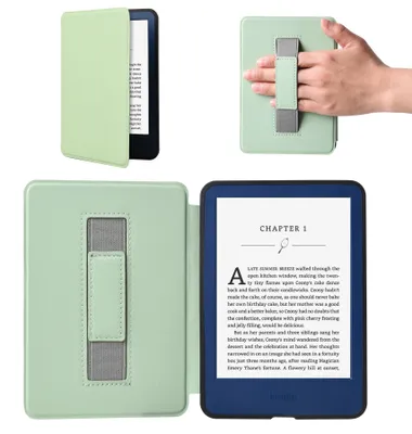 Produktbild von Hülle kompatibel mit Kindle Paperwhite 2024 (12. Gen - 7") Light Green