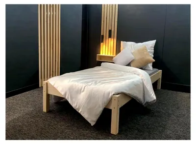Produktbild von Futonbett 90x200 aus massivem Holz