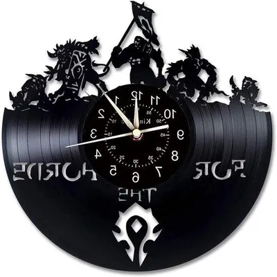 Productafbeelding van Grote Wandklok met Wereld van Warcraft Thema, Retro Demons Figuren, Unieke Home Decoratie en Cadeau Idee