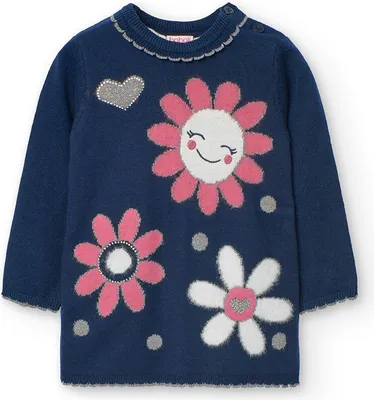 Produktbild von Boboli Knitwear Kleid Blau 12 Months Blau 12 Months