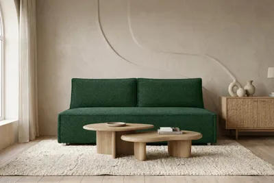 Produktbild von Kaiser Möbel Sofa mit schlaffunktion und bettkasten DUO, stoff Poso, Grün