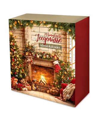 Produktbild von Tee Adventskalender 2026 mit 24 verschiedenen losen Tees – 24 x 15 g – Teekalender mit Grüntee, Schwarztee, Früchtetee & Rotbuschtee – 360 g