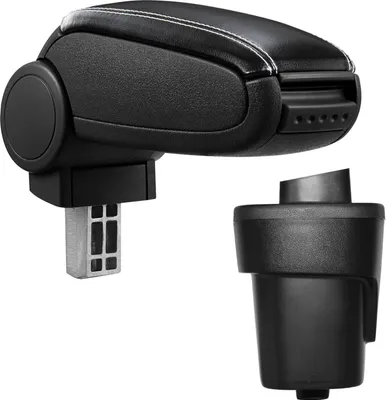 Image de Accoudoir central revêtement cuir noir / blanc pour Opel Karl 2015-