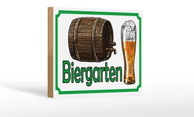Produktbild von Holzschild Hinweis 18x12cm Biergarten Bier Brauerei