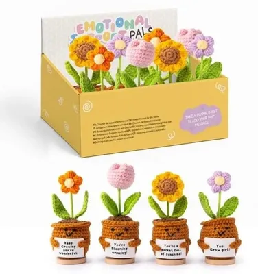 Image de Assortiment de fleurs en crochet - Puckator