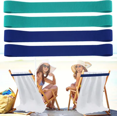 Imagen del producto de Juego de sujetatelas, 4 unidades, elásticos, ligeros, para la playa y el camping