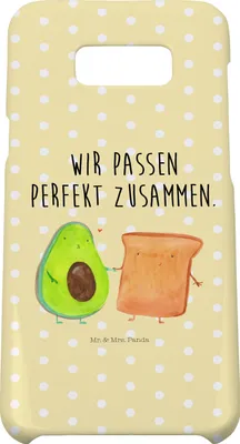 Produktbild von Mr. & Mrs. Panda Samsung Galaxy S8 plus Handyhülle  Avocado Toast - Gelb Pastell - Geschenk, Handy, Hochzeit, Freundin, Hülle, Liebe, Case, Cover