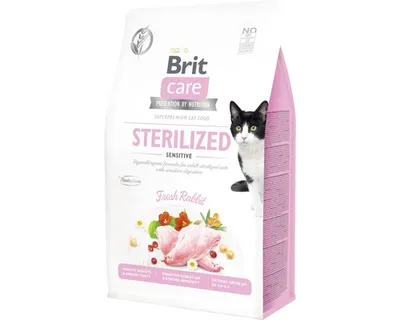 Obrázok produktu pre Granule pre mačky Brit Care Cat Grain-Free Sterilized Sensitive 400 g