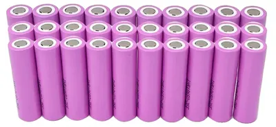 Imagen del producto de Batería de iones de litio, capacidad de 3500 mAh, corriente de descarga de 25 A, modelo 35E, 30 unidades