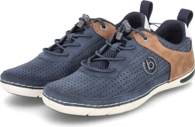 Produktbild von Bugatti Herren Schnürschuhe Halbschuhe Blau Braun Textil & Synthetik Größe:41