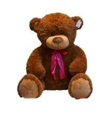 Image de Ours en peluche Norbert marron 75 cm