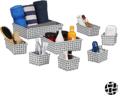 Produktbild von relaxdays Aufbewahrungskorb 8er Set