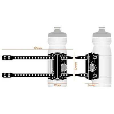 Produktbild von Fidlock Twist Universal Base Boa Connector Flaschenhalter Schwarz  Schwarz One Size