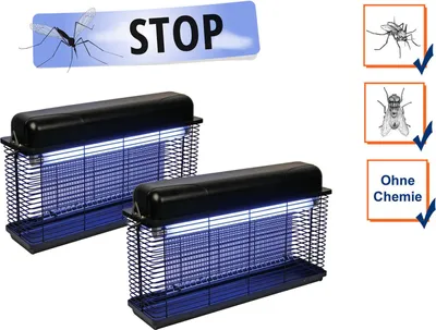 Produktbild von Insektenschutzset UV Lampen, Elektrolampen gegen Schnaken Fliegen, Mückenabwehr