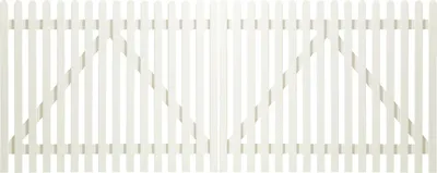 Produktbild von Plus Vorgartentor Retro 300 x 120 cm weiß