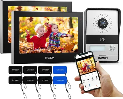 Immagine prodotto di Videocitofono, touchscreen da 7 pollici, risoluzione 1080P, pulsante 1D2M-1