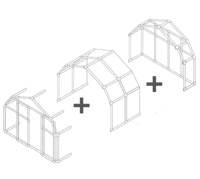 Image de Serre de jardin 6x14 pieds vert - Palram - 702611 - ecogrow