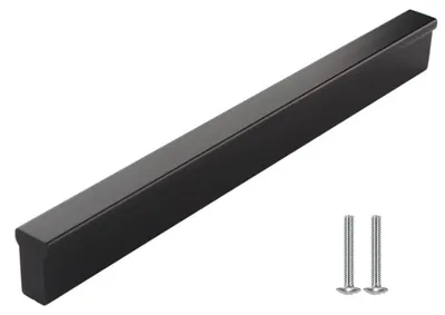 Produktbild von Set mit 10 Küchengriffen – Aluminium, Schwarz, 160 mm