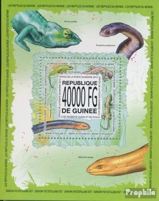 Produktbild von Briefmarken Guinea 2013 Mi Block 2296 (kompl. Ausgabe) postfrisch Reptilien