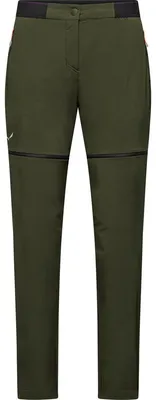 Image de Salewa - Pantalon de randonnée pour femmes, modèle Pedroc 3 Durastretch 2IN1, couleur olive, taille 36